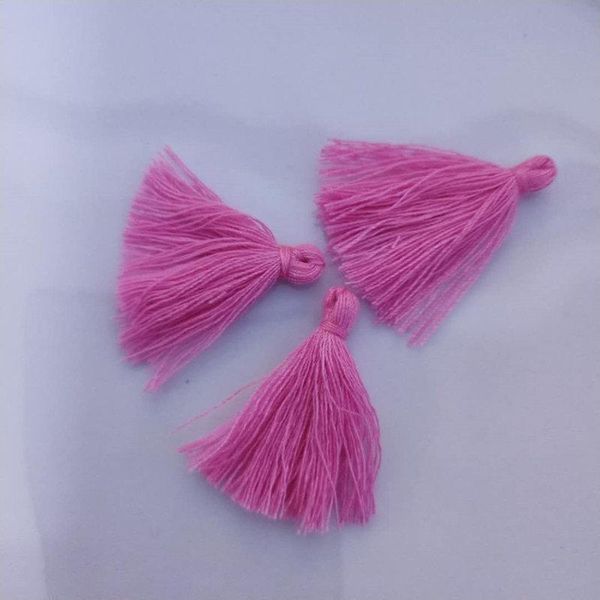 

200pc 3cm mini cotton thread fabric tassel diy pendant jewelry bracelet key making fringe trim craft tassels sewing accessories h wmtlql