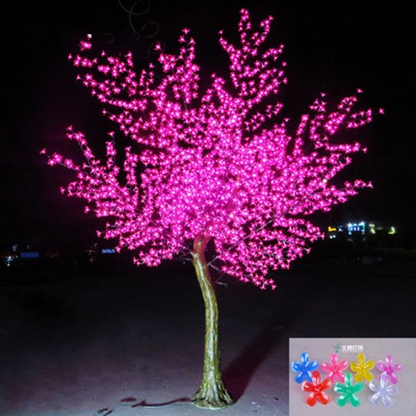 NEU 3M HEIGHEIT HEISE LED LED HILTIVE TREE KÜNFTISCHEN KÖRNER CHRECHSblüte Baum Licht 2304pcs LED -Lampen 110 220 VAC Regenfisch Outdoor -Nutzung im Freien