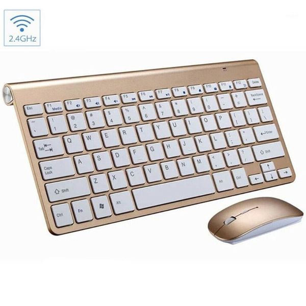 

keyboard mouse combos 2.4g wireless slim and mini multimedia for notebook/lapgaming1