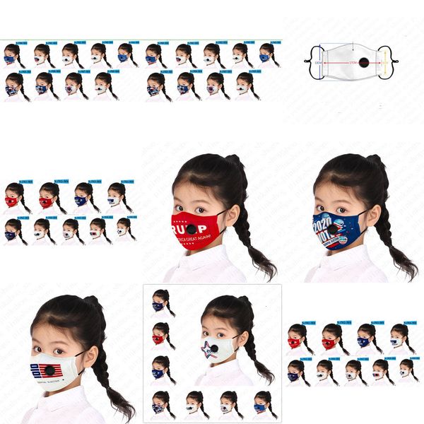 

trump kids pm2.5 usa for america donald 2020 printing masks breather valve face mask with filte 4dlg