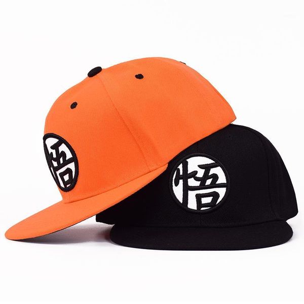 

japan anime hip hop cap men women harajuku hat casquette black orange 2 colors1, Blue;gray