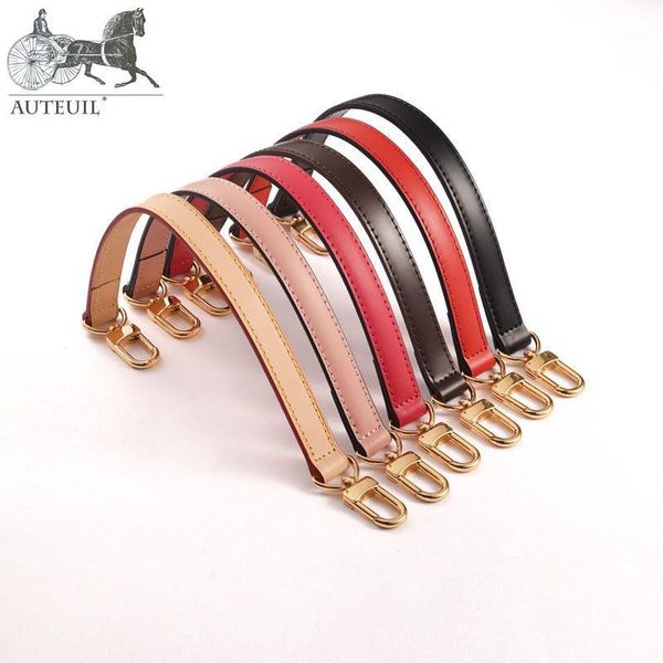 

auteuil hand strap short strap, first layer cowhide handle strap, bag leather hand carry bucket bag accessories, 7 colors1, Black