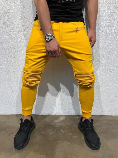 

new 2020 fall men's sports pants joggers stacked sweatpants men harajuku fashion solid color casual leggings m-3xl sizy, Black
