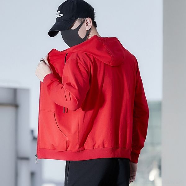 

jirhr couple and coat autumn coat color 95 cotton hooded sweater solid men's spring men's cardigan sweater group skei1, Black