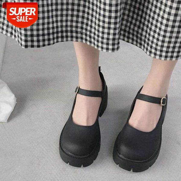 

ribetrini ins girl solid buckle strap round toe mary janes shoes women pumps cosplay sweet fashion pumps #as7t