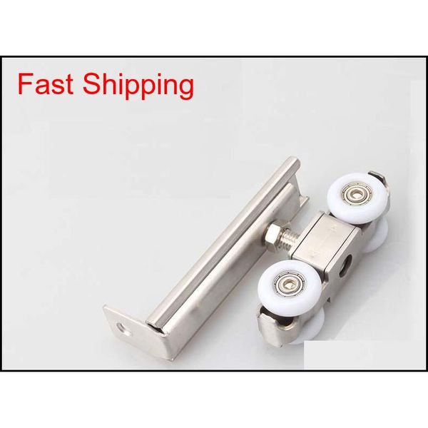 

2 pieces door roller ultra-quiet wooden furniture sliding door pulley hanging track nylon wheel glass bearing do qylfmd yh_pack