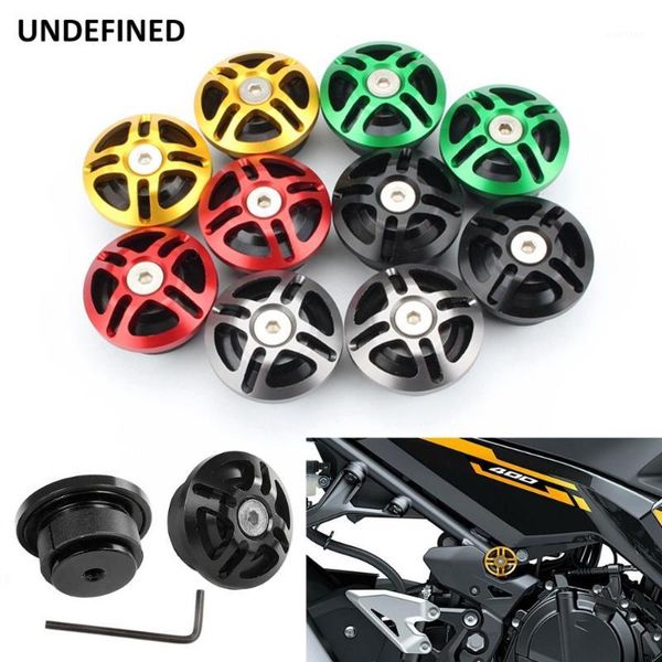 

for ninja 400 ninja 400 2020 2020 motorcycle spools slider frame screw cnc fairing bolt frame hole cover screws cap1
