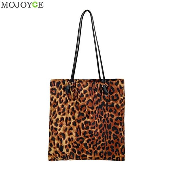 

fashion leopard print women handbag animal pattern retro female travel casual shoulder handle bag shopping totes