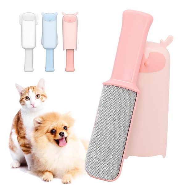 

pet double-side dog combs dog cat hair cleaning brush removing from furniture carpets clothing self-clean sqcivh