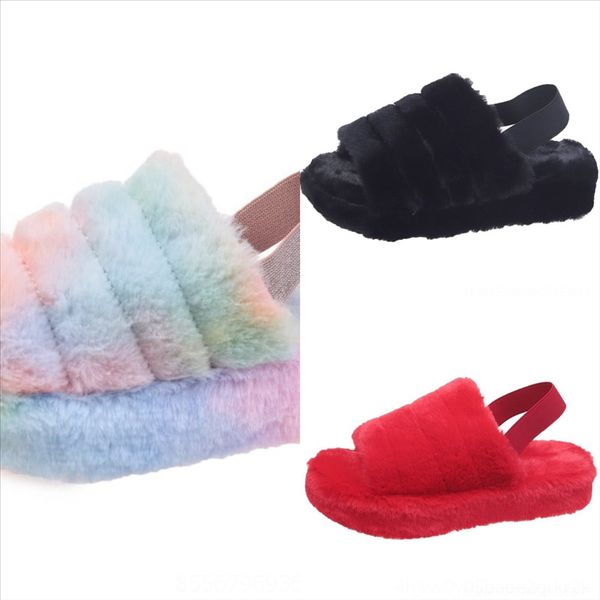 

1jpx plush new plush cotton slippers womenspring outer new autumn slipper stylewomen's cotton and wear open toe plush, Black
