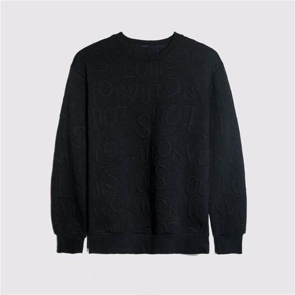 

new mens designer t shirts autumn winter men long sleeve hoodie hip hop long sleeve hoodies for men women fashion casual clothes sweater, Black