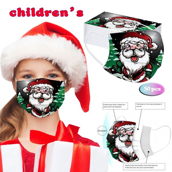 

masque headband delivery mscara fast 20c/50pc universal disposable high-quality christmas printed mask mascarillas