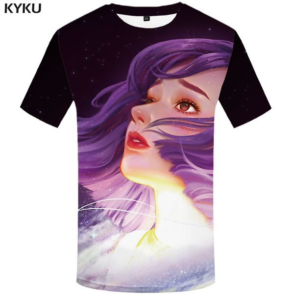 

galaxy space футболка men comic tshirts повседневная красочная 3d мультфильм футболка аним одежда рубашка печать мужской одежды, White;black
