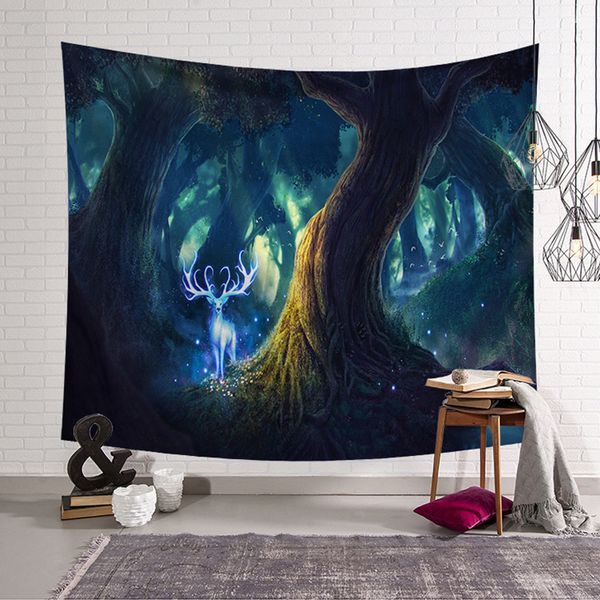 

tree hanging cloth live room rental room decoration wall cloth dormitory bedroom bedside tapestry dhl free