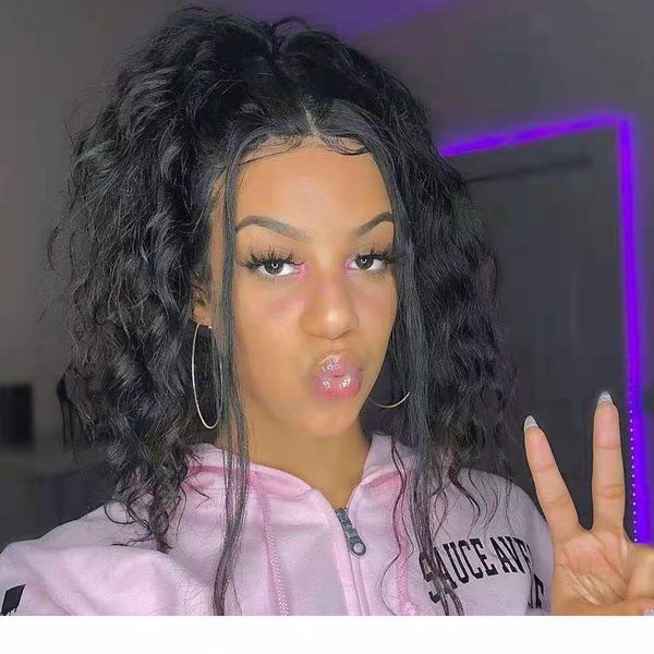 

140g kinky curly women ponytails hair extension african ameircan clips 100% human hair easy ponytail color 1b ship, Black