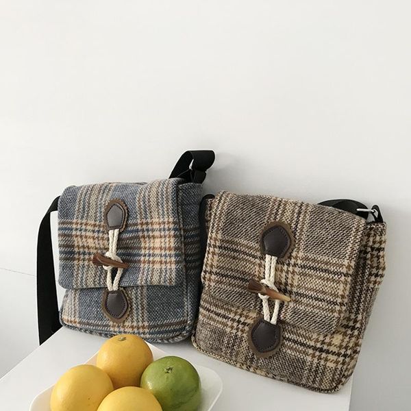 

cross body original fashion style women bag portable women's bucket bags woolen material shopping tote casual simple ladies handbag