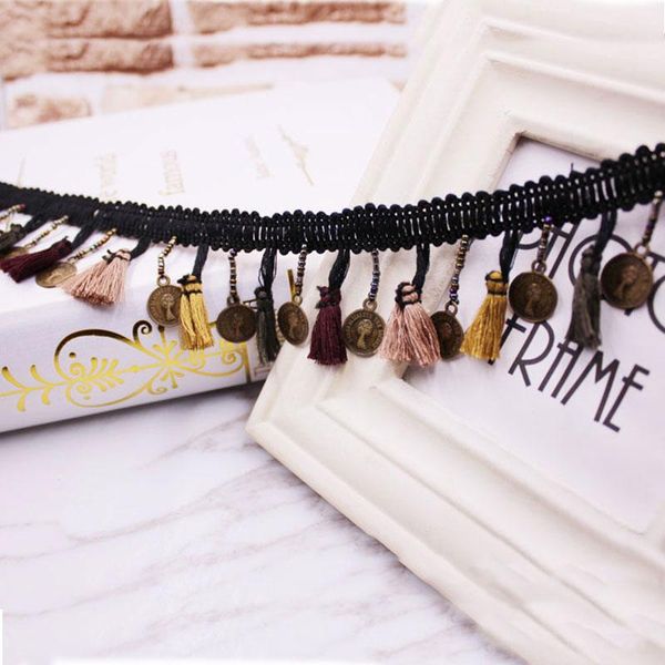

1yards lot diy accessories lace ribbon tassel cotton tassels trimming fringes for sewing bed sheet clothes curtains decoration h jllfad
