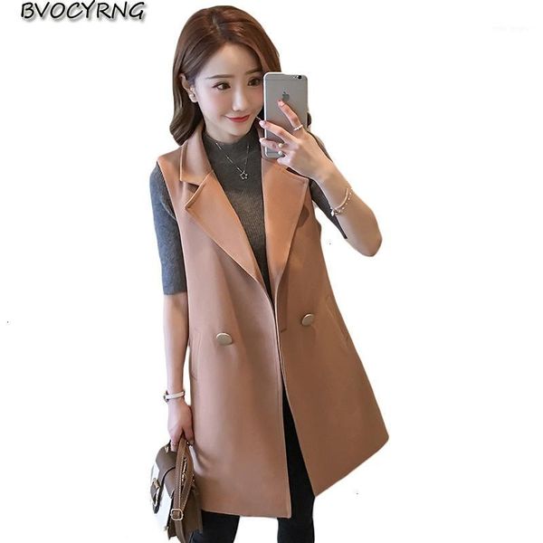 

get horse clips women spring sleeveless vest 2019 fashion slender outside vest revers even color student coat female1, Black;white