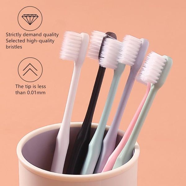 

ультра-тонкий мягкий волос экологию зубная щетка портативный путешествия зубная щетка мягкая волокна nano toothbrushe гигиена полости рта ух