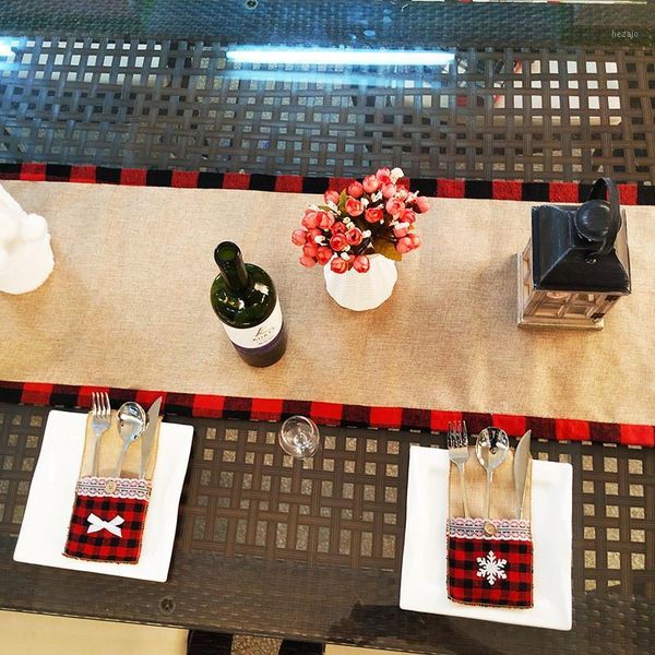 

christmas decorations knife and fork set on cloth xmas dinnerware sets party accessories1