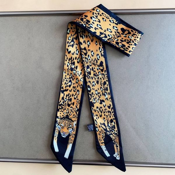 

hand bag scarves women small silk belt scarf kerchief waistband riband neckerchief cute pony animal print handle bag ribbon scarves & wraps, Blue;gray