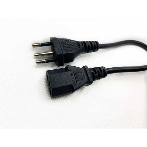

plug power cord c13 three-hole three-plug power cord brazil plug cord cable (1.5m