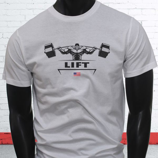 

sport lift lifting weight training gym workout muscles 2019 summer style tee shirt for man o-neck tee