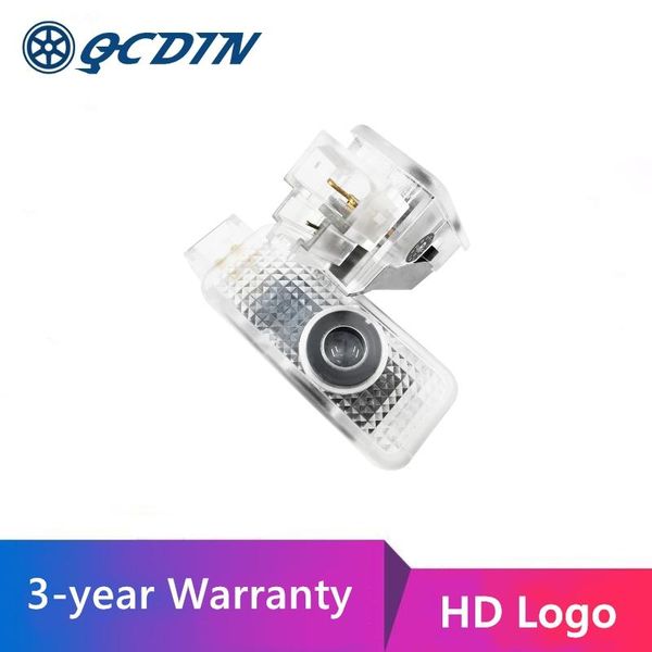 

qcdin 2pcs oem led car logo door light projector light car welcome