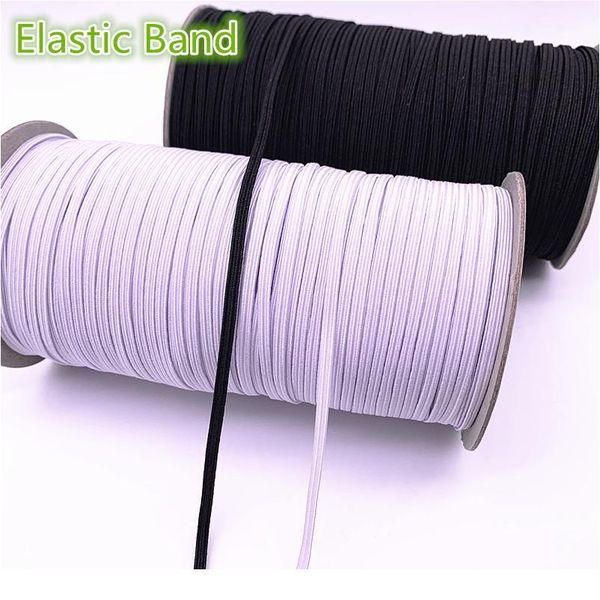 

3-12mm 5 yards hight-elastic bands spool sewing band flat elastic cord white black for jewelry making diy handmade acc qyldvu