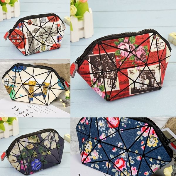 

nuhbb japanese lazy flower ins lovely geometric bag rhombic coin wallet coin purse zero purse shell hand made up folding sr6y2