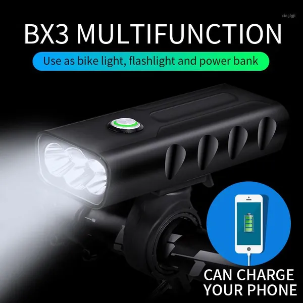 

bike light front usb rechargeable t6 l2 5200mah waterproof led bicycle light power bank battery 18650 cycling bike accessories1