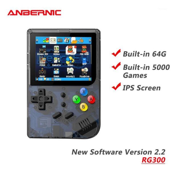 

portable game players anbernic rg300 software version 2.2 retro games player video tv 5000 built-in 64g console emulator gift1