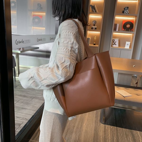 

casual women shoulder bags large capacity totes designer handbags luxury soft pu leather messenger bag lady big purse female sac c1016