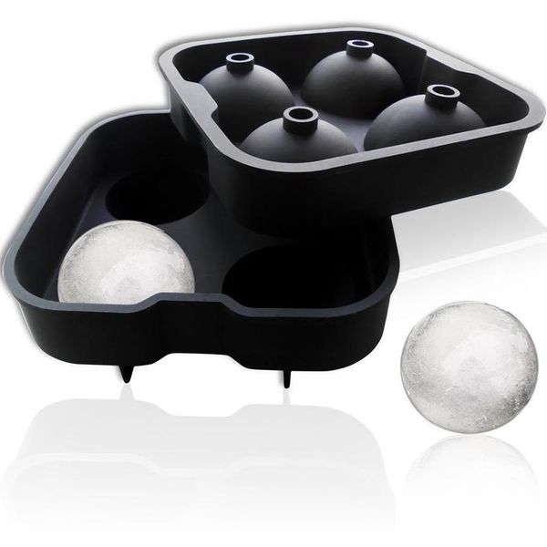 

fast-release flexible soft sile ice cube tray ice ball maker mold round spheres tray bla jllkkw dayupshop