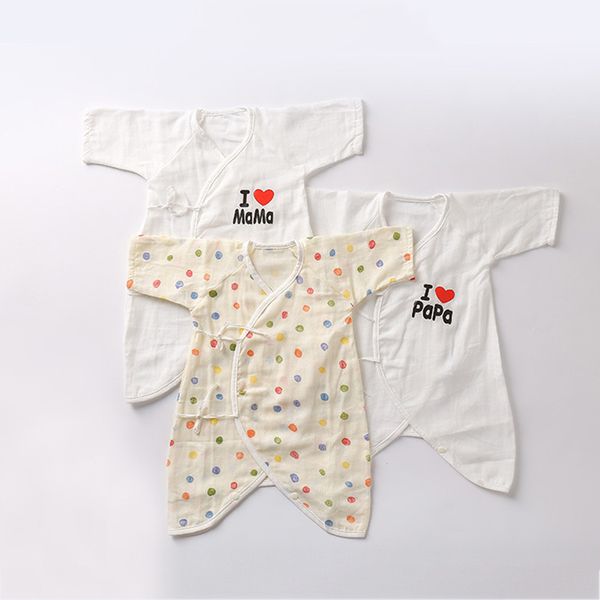 

3pcs/set cotton baby girl romper floral cotton kimono bebe style boy girl clothing toddler newborn clothes infant jumpsuit 0-6m t200706, Blue