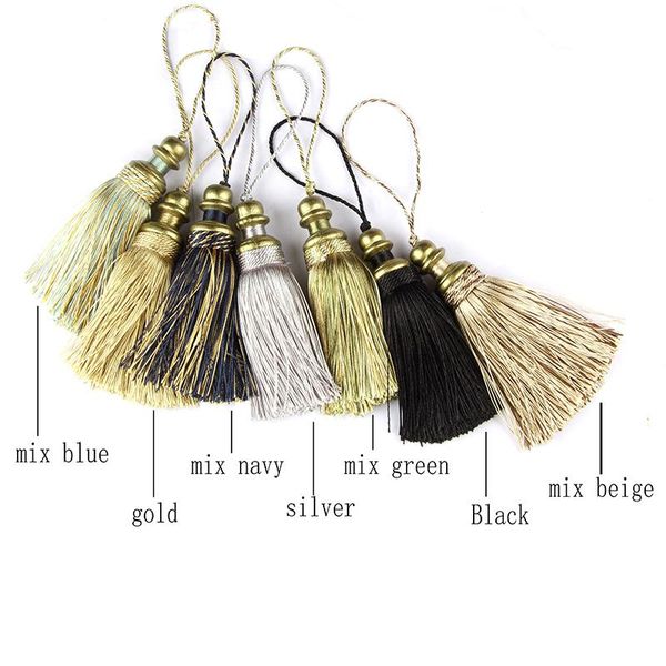 

1pc hanging rope silk tassels fringe sewing tassel trim key tassels for diy embellish curtain accessories h jllibi