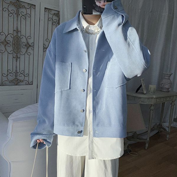 

2020 men's tide streetwear bomber jacket leisure fashion coats loose black/apricot/blue color high-quality outerwear size m-2xl t200502, Black;brown