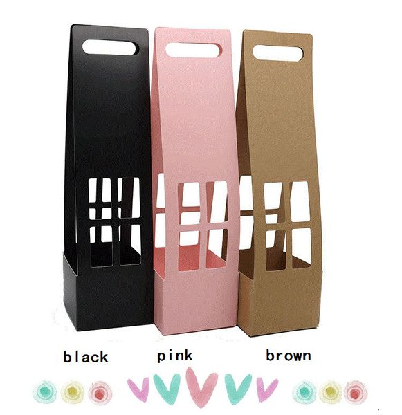 

bouquet paking rose portable box wrap carton flower tote gift wrapping bag