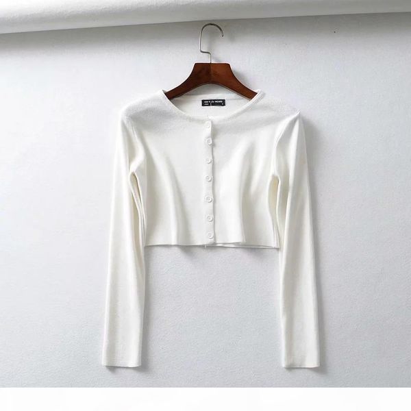 

2019 spring autumn cardigan women casual long sleeve single breasted knitted cardigans female women sweater coat, White