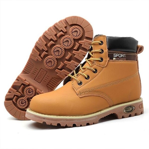 

fashion for martin steel toe anti-smashing safety tactical military winter ankle boots men shoes 48 y200915, Black;brown