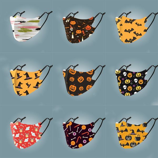 

fashion digital printing masks hanging ears prective masks dustproof anti-haze breathable mask#532, Black