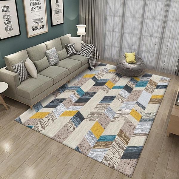 

nordic style printing carpet kids crawling mat for living room table1