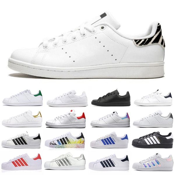 

oreo green stan smith superstar mens casual shoes superstars hologram leather fashion shoe plate-forme men women scarpe sports sneakers