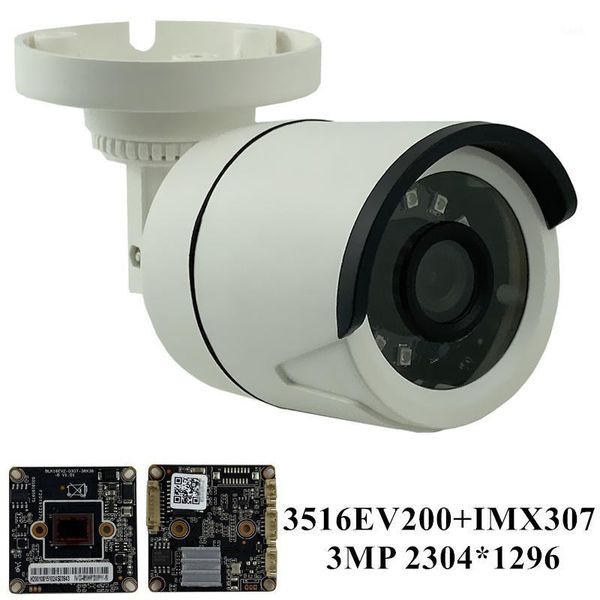 

3mp sony imx307+3516ev200 ip camera 2304*1296 h.265 onvif irc low illumination onvif cms xmeye p2p audio 48v poe rtsp1