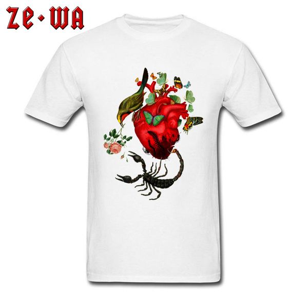 

2018 white t shirt men scorpion tshirt heart attack short sleeve 3d printed t shirts mens tees sport hooded sweatshirt hoodie