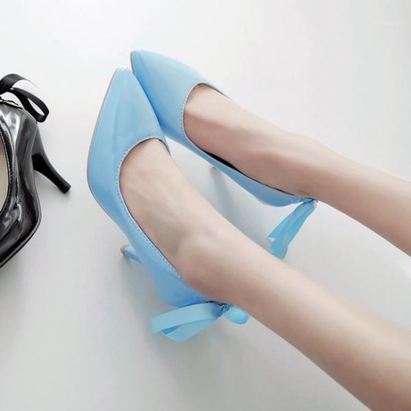 

oversized ladies high heels women shoes woman pumps pure color light-mouthed slim-heeled single shoes1, Black