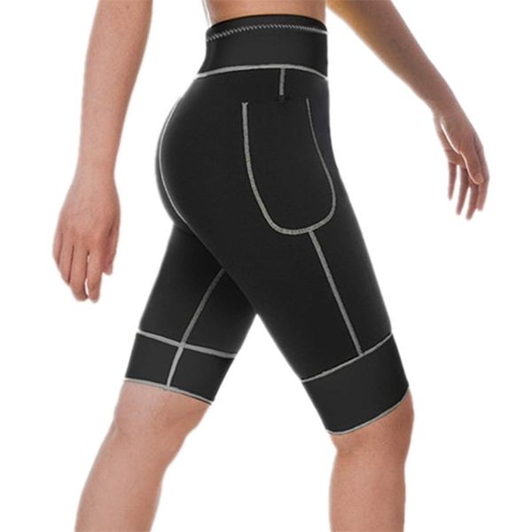 

tummy control pants waist trainer slimming pants neoprene sauna body shaper sport leggings shorts butt lifter slimming underwear lj201209, Black;white