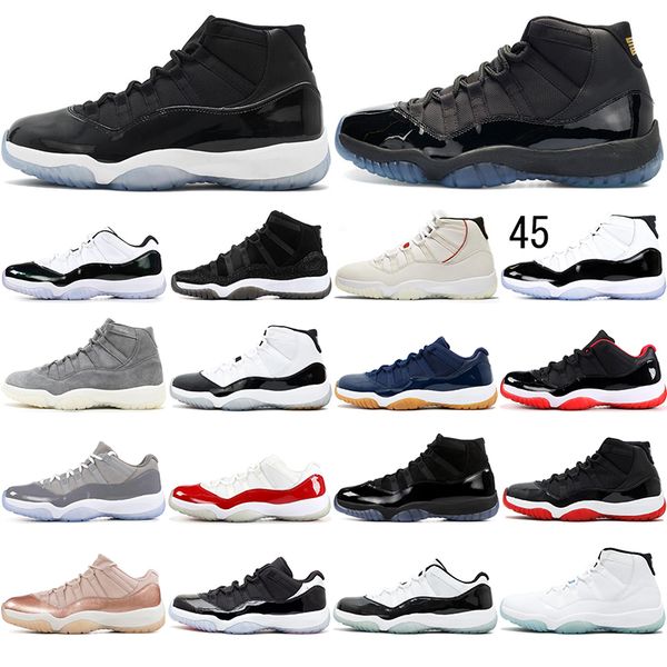 

2021 jumpman high low womens 11 mens basketball shoes concord bred gamma blue cherry heiress space 11s trainers sneakers us 36-47