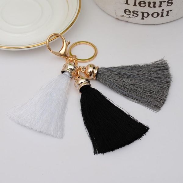 

new gold tassel keychain for women bag charm womens keyring llaveros mujer chaveiro porte cle chaveiros sleutelhanger eh598 h sqcnqr