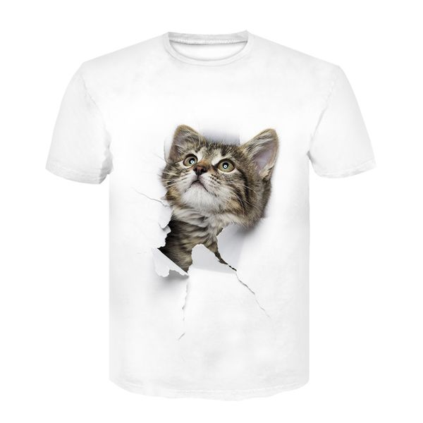 

cat animal men clothing 3d print shirts graphic humor graphic men clothing